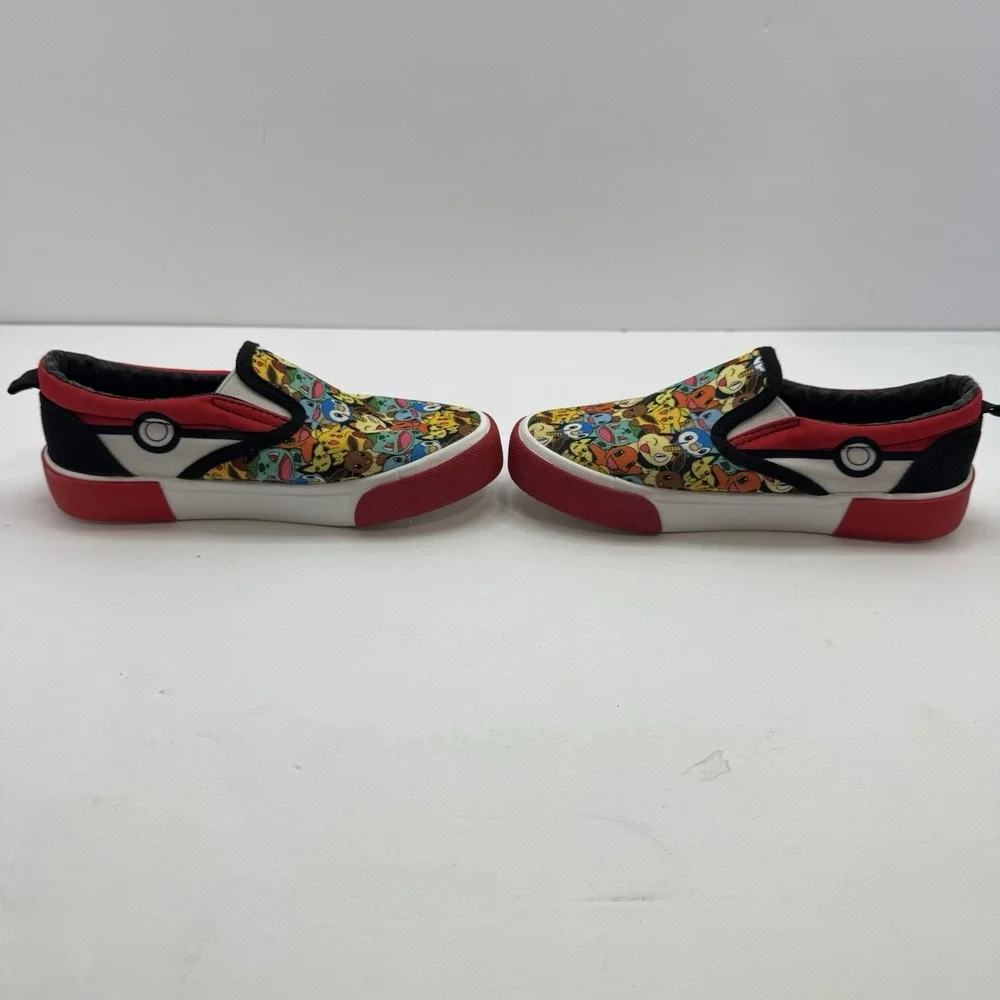 Pokemon PIKACHU Slip-On Canvas Ground Up Sneaker Shoes Unisex Youth Size 1
